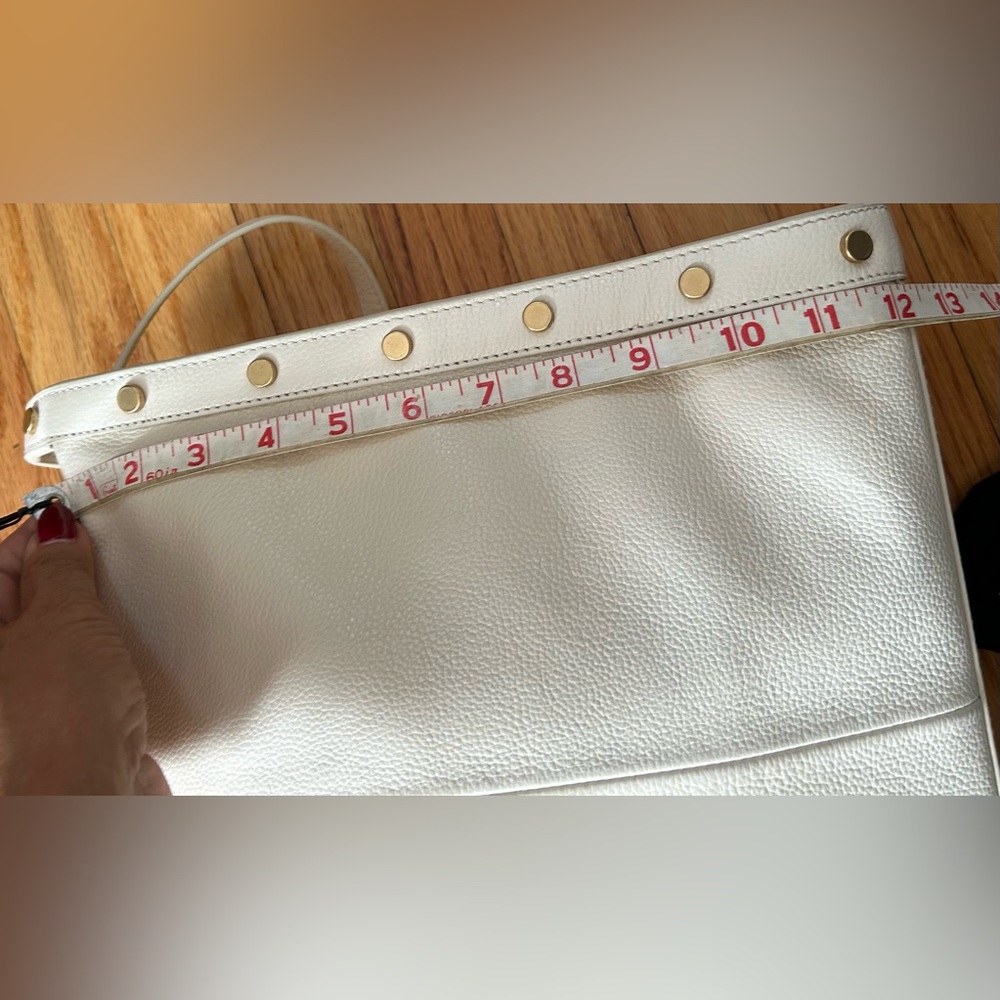 Vince Camuto Beige Leather Shoulder Bag - Picture 6 of 11